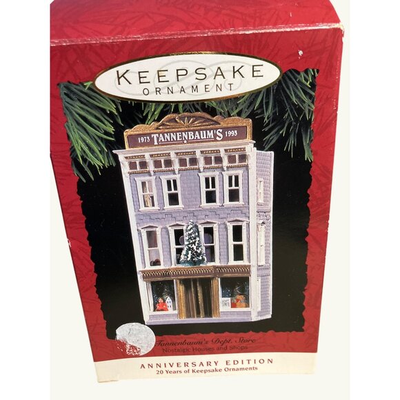 Hallmark 1993 Tannenbaums 20th Anniversary Ornament Christmas Village Dept Store - Picture 8 of 13